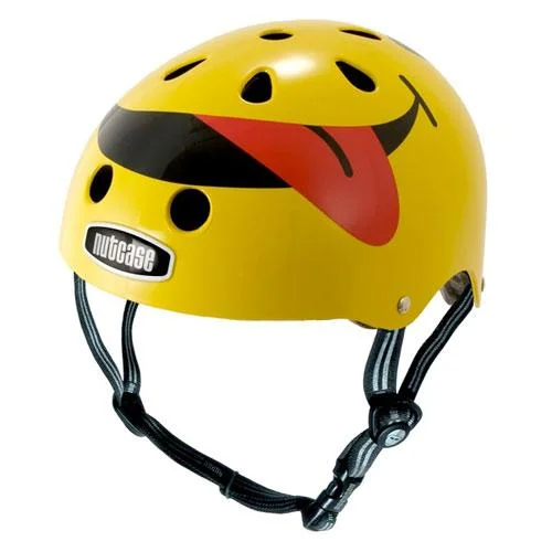 Bicycle helmet impact test-Nutcase Little Nutty Dazed & Amused Kids Helmet - Yellow