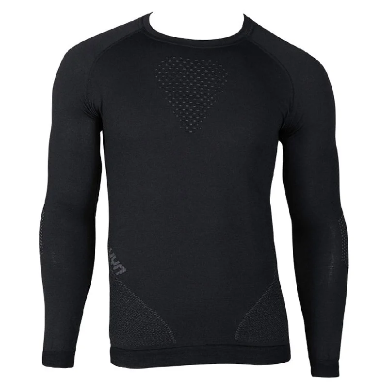 cycling clothing with lush lining-Maglia intima maniche lunghe UYN Fusyon - Nero