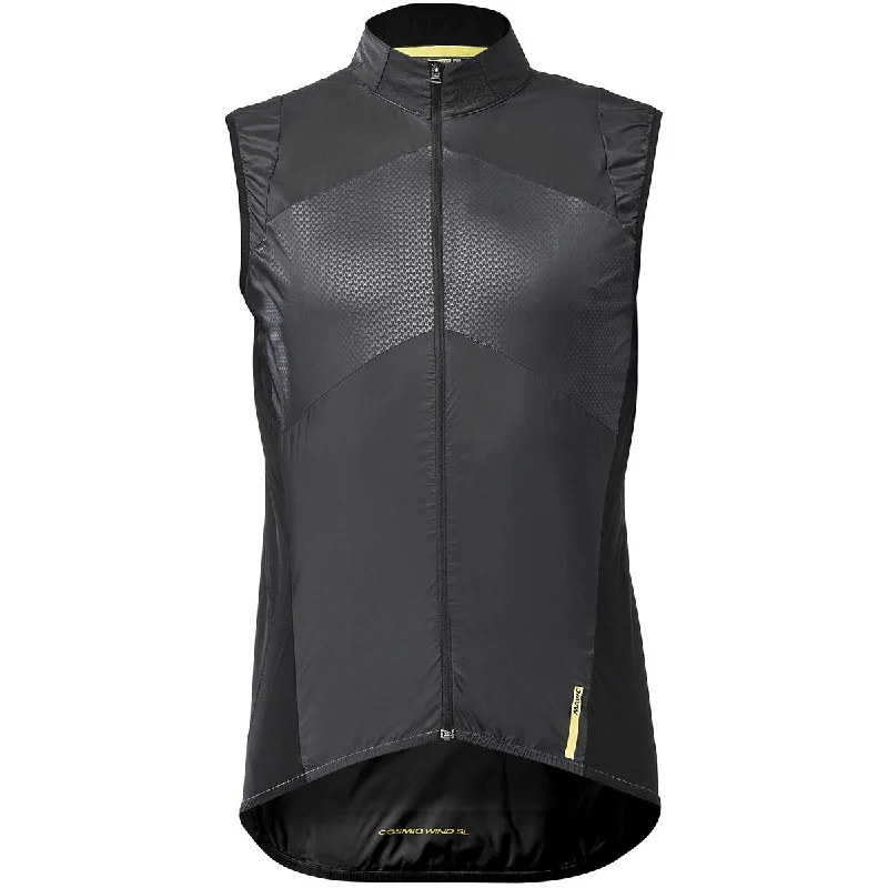 cycling clothing with thick pads-Gilet Mavic Cosmic SL - Nero