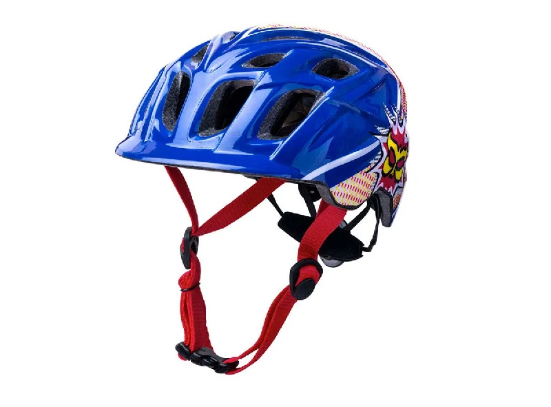 Bicycle helmet compliance-Kali Protectives Chakra MTB Helmet - Kids - Power Blue-Red