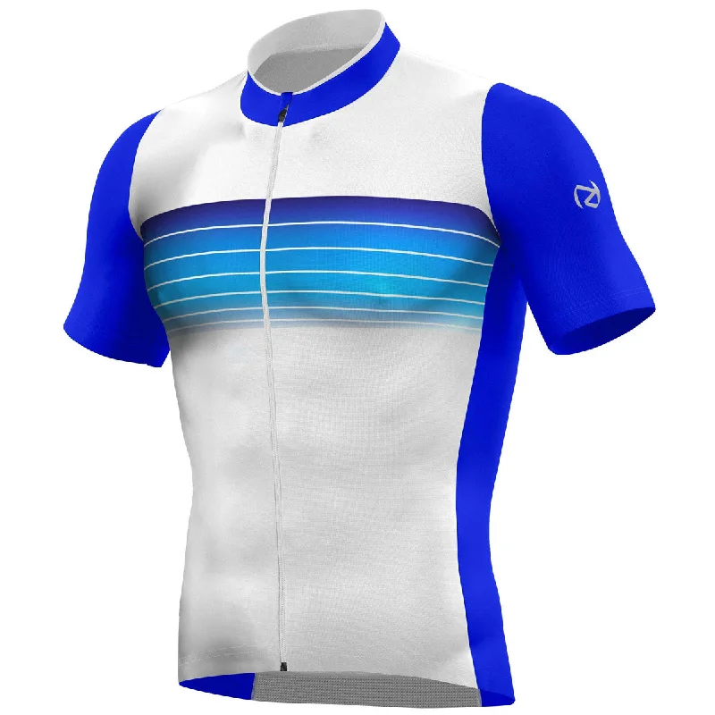 cycling clothing with total coverage-Maglia DKB Vuelta - Bianco blu