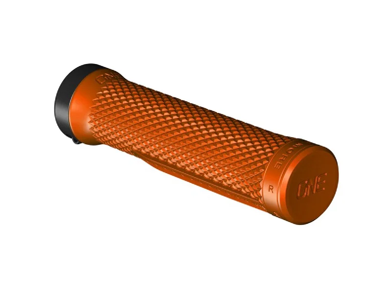 yellow compact bike grips-OneUp Lock-On Grips - Orange