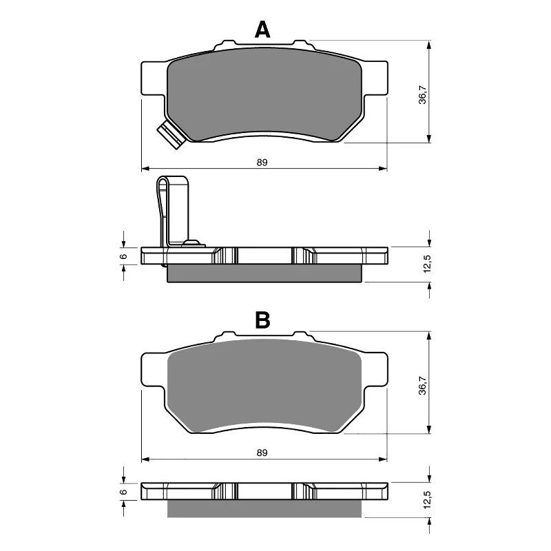 GOLDfren Brake Pads - K5 Off-Road Racing (PBPR413)