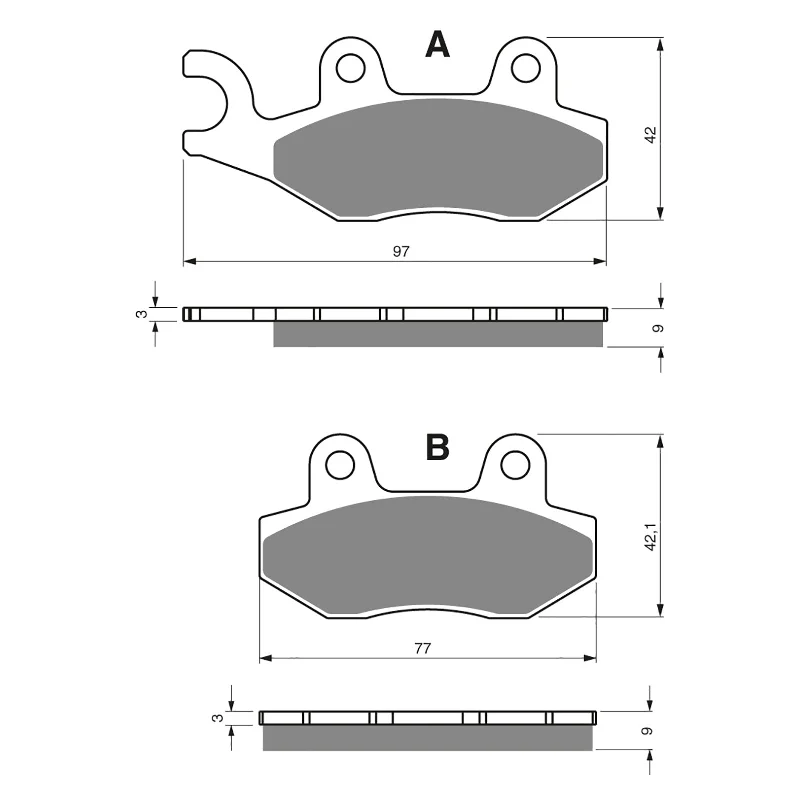 GOLDfren Brake Pads - S3 Sintered Sports (PBP192)